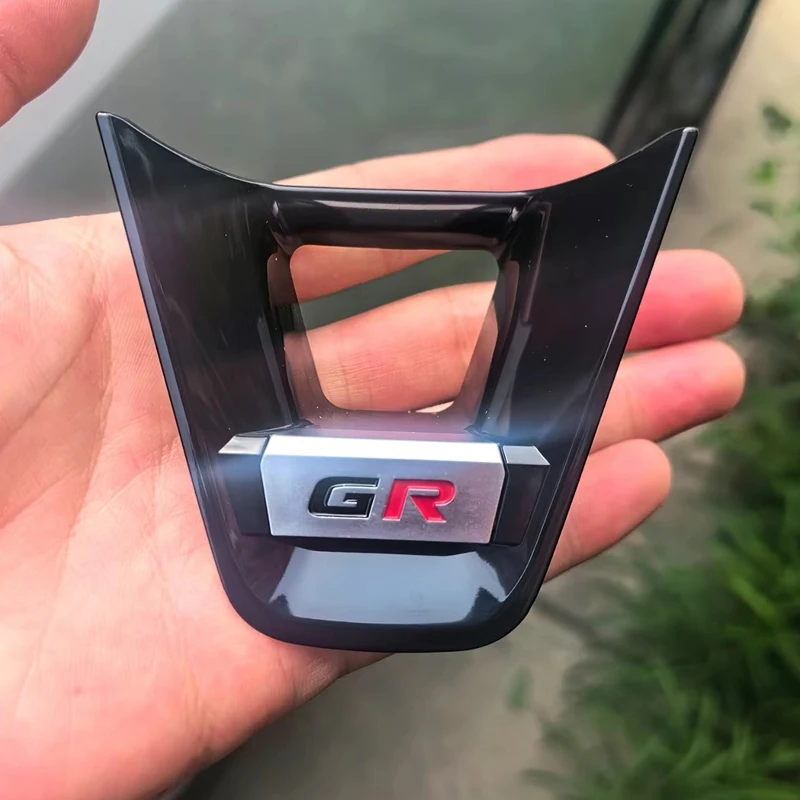For Toyota GR Corolla 2019-2021 RAV4 2020 Car Interior Decoration Steering Wheel Panel Sequins Cover Bottom Trim Sticker Styling view 3