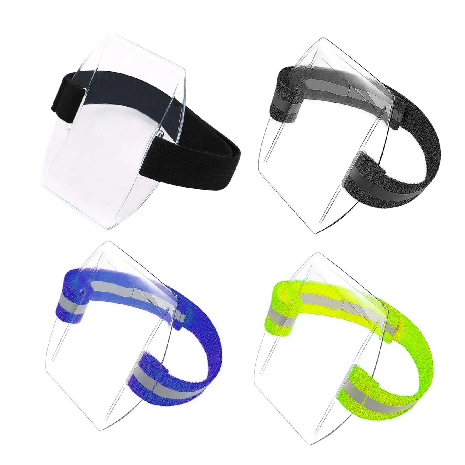 1pc Ski Pass Bag Arm Badge Holder Armband Plastic PVC IDs Cards Holder With Adjustable Strap Name Label Holder