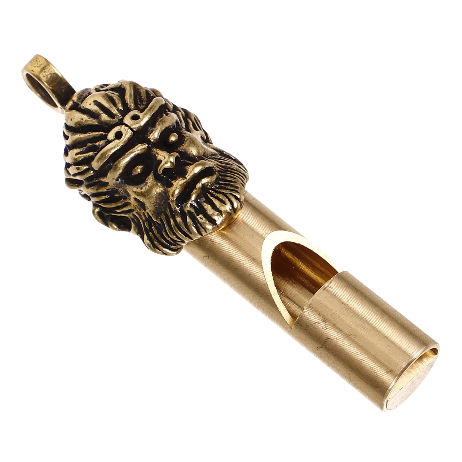 Outdoor Emergency Whistle Keychain Brass Survival Portable Loud Whistle for Camping Hiking Sports Safety Tool Camping Supply