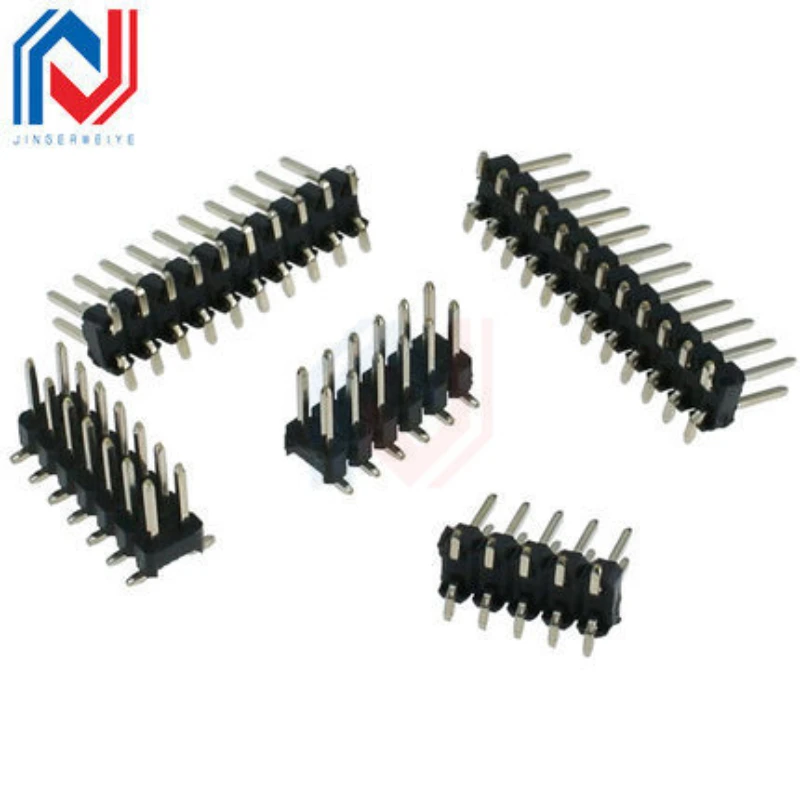 10Pcs 2.54mm /2.0mm /1.27mm Pitch SMD SMT Double Row Male PIN Header 2*2/3/4/5/6/7/8/10/12/20/40/50 PIN Strip Connector