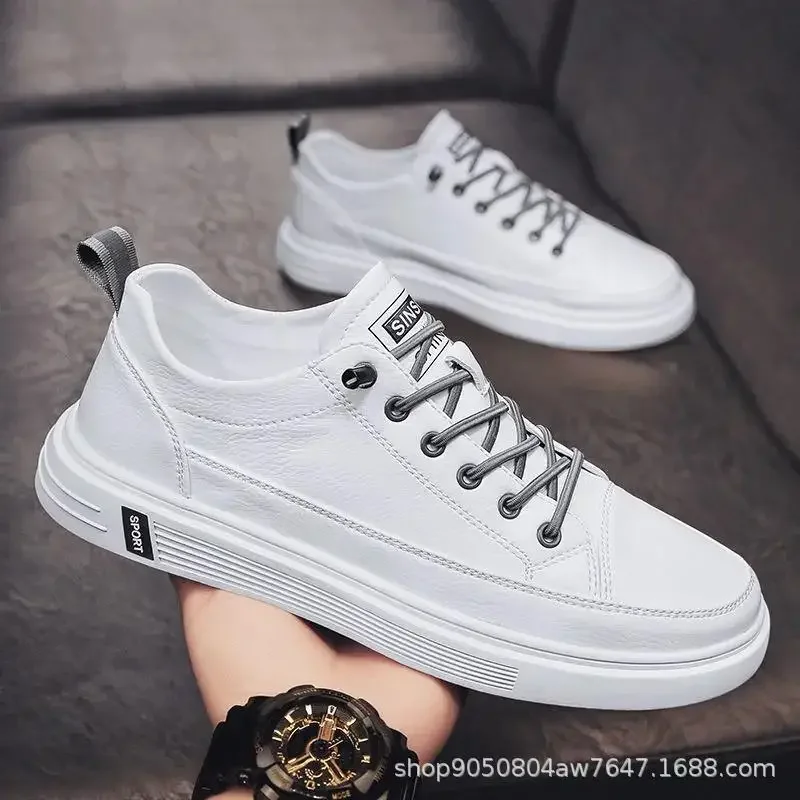 Men's White Casual Sneakers 2021 Autumn Vulcanized Shoes Boys Tenis Sport Shoes Male Sneakers Soft Sole Men Walking Shoe