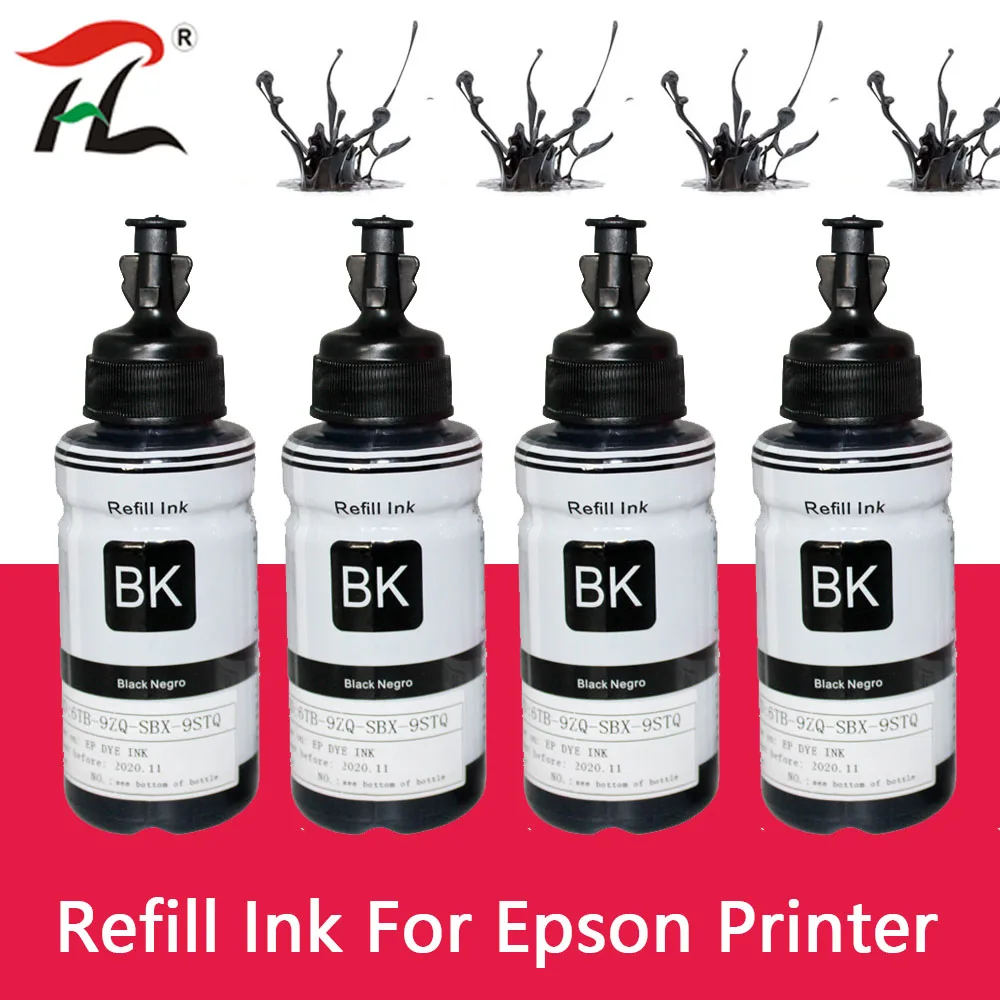 Kit de recarga de tinta OEM para Epson, 70ML, T664, L220, L301, L303, L310, L313, L351, L353, L358, L360, L363, L365, L455, L551, L558, L585, L1300