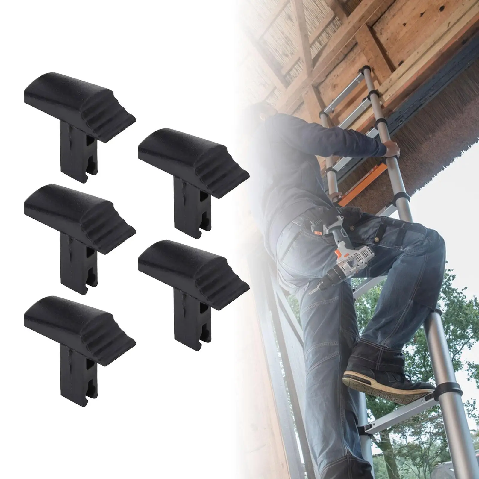 5x Bantalan Pengganti Dapat Dilepas Penutup Kaki Tangga untuk Perlengkapan Kantor Luar Ruangan