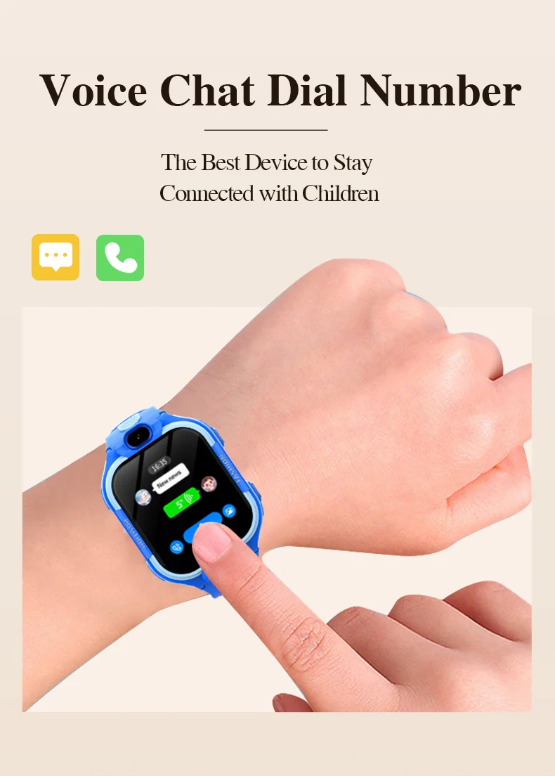 Wonlex KT35 4G Smart Watch For Children Google Play Store GPS WiFi Location Tracker SOS Alert Video Call Sport Kids Smart Watch - Image 6