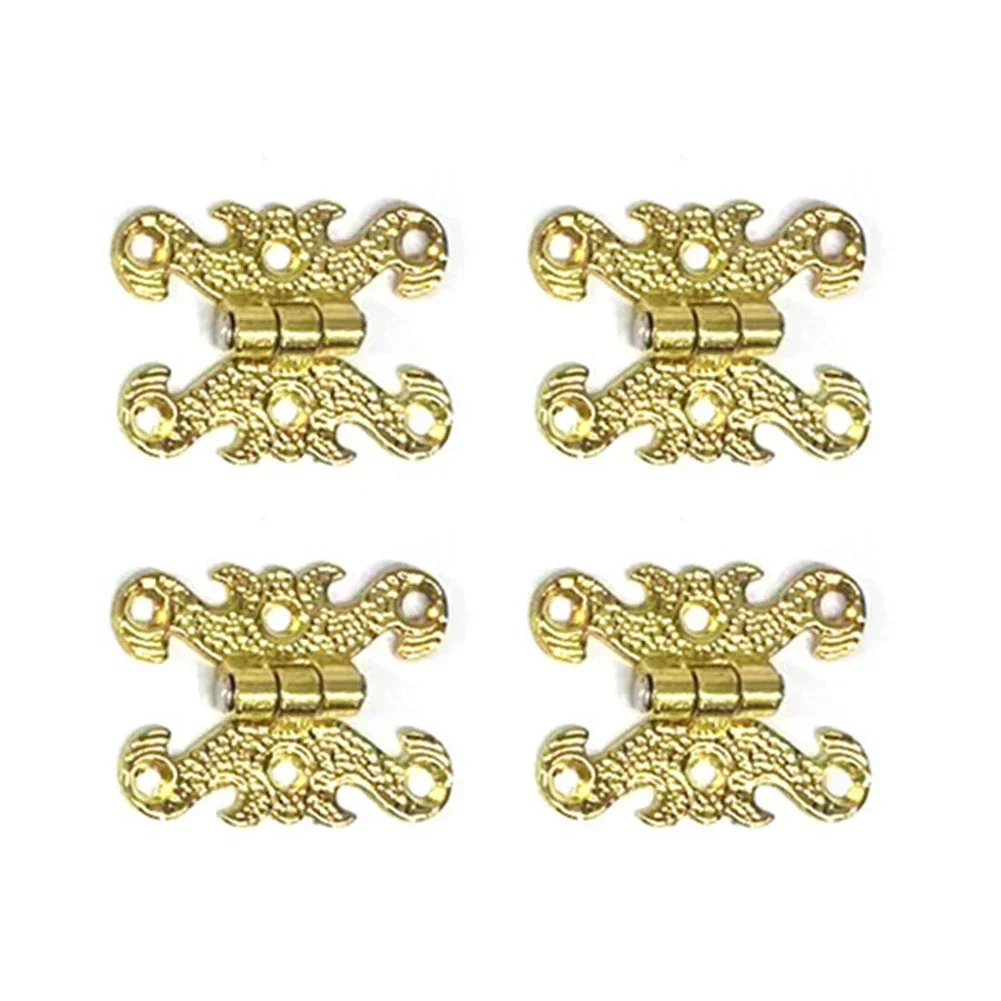 Hinges Zinc Alloy Hinge Unique Vintage Design With Bonus Screws Included Wooden Box Hinge Furniture Hardware Accessories