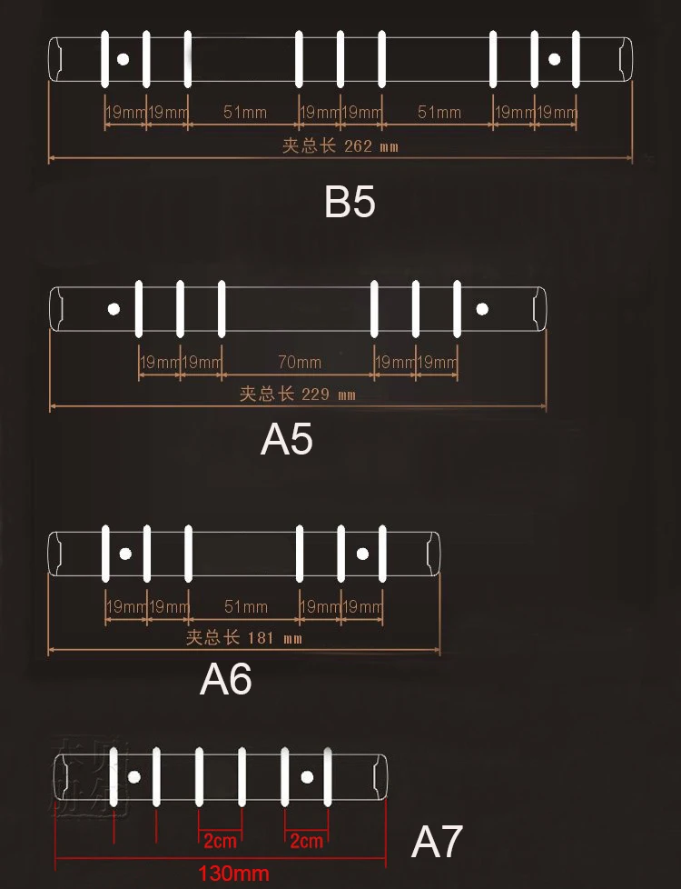 10 szt. A4 B5 A5 A6 A7 czarny złote z brązu miedziany 15 25 20 20 20 20 20 20 20 20 mechaniczny mechanizm segregatora pierścieniowego,