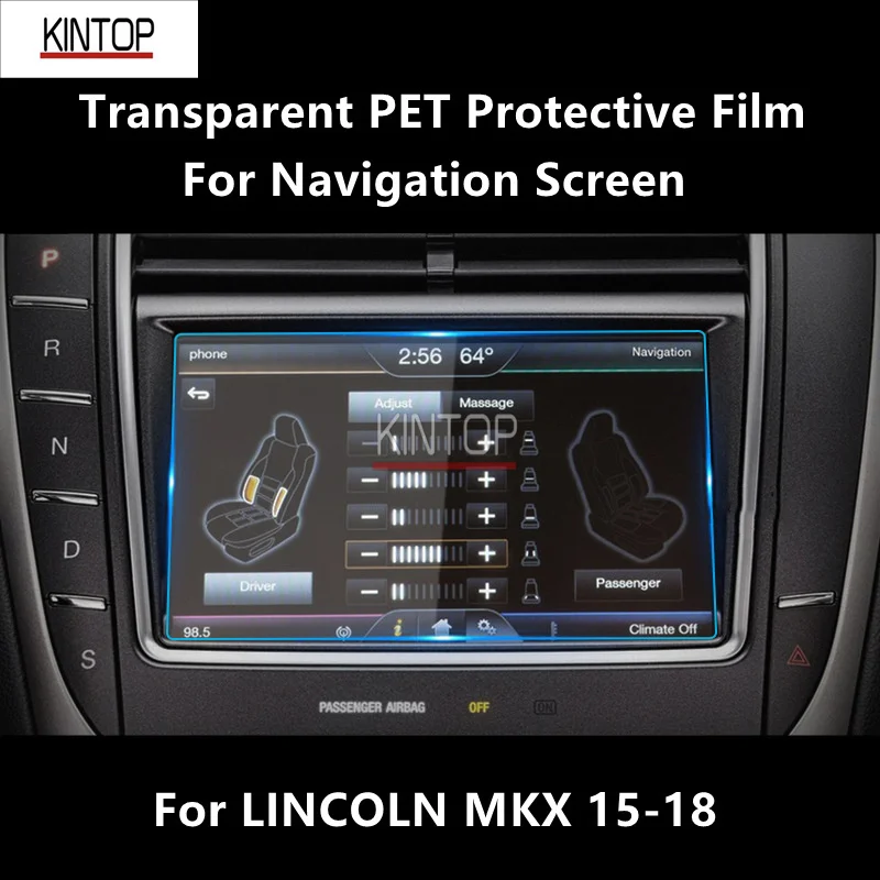 

For LINCOLN MKX 15-18 Navigation Screen Transparent PET Protective Film Anti-scratch Accessories Refit