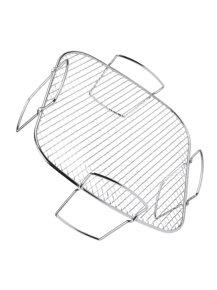 Air Fryer Grill Rack Stainless Steel Study Kitchen Lightweight Square Accessories Basket Compact Cooking Brand New