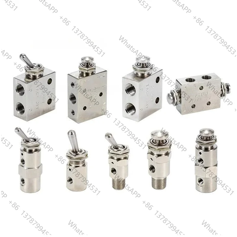 Válvula Neumática de Palanca TAC TAC-3V/TAC-3P/TAC-3S, Válvula Mecánica, Interruptor de Aire, Accesorios para Cilindros TAC-4P TAC-4V TAC-41V