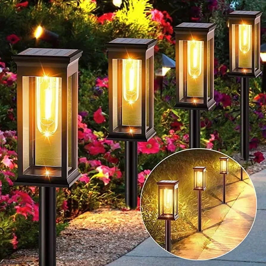 

Latest Solar Lamp Lawn Ground Light Outdoor Garden Courtyard Lamp Waterproof Light Control Atmosphere Decorative Street Lamp Hot