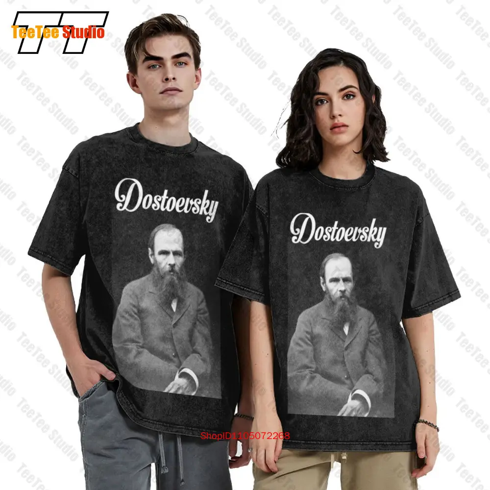 Fyodor Dostoevsky Vintage Oversized T-Shirt Brothers Karamazov Author JCJ4