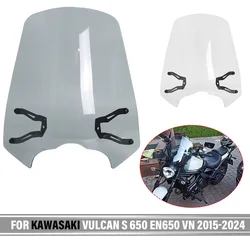 Windshield For Kawasaki Vulcan S 650 EN650 VN 2015-2024 S CAFE 17-20 Motorcycle Accessories Windscreen Windshield Shield Bracket