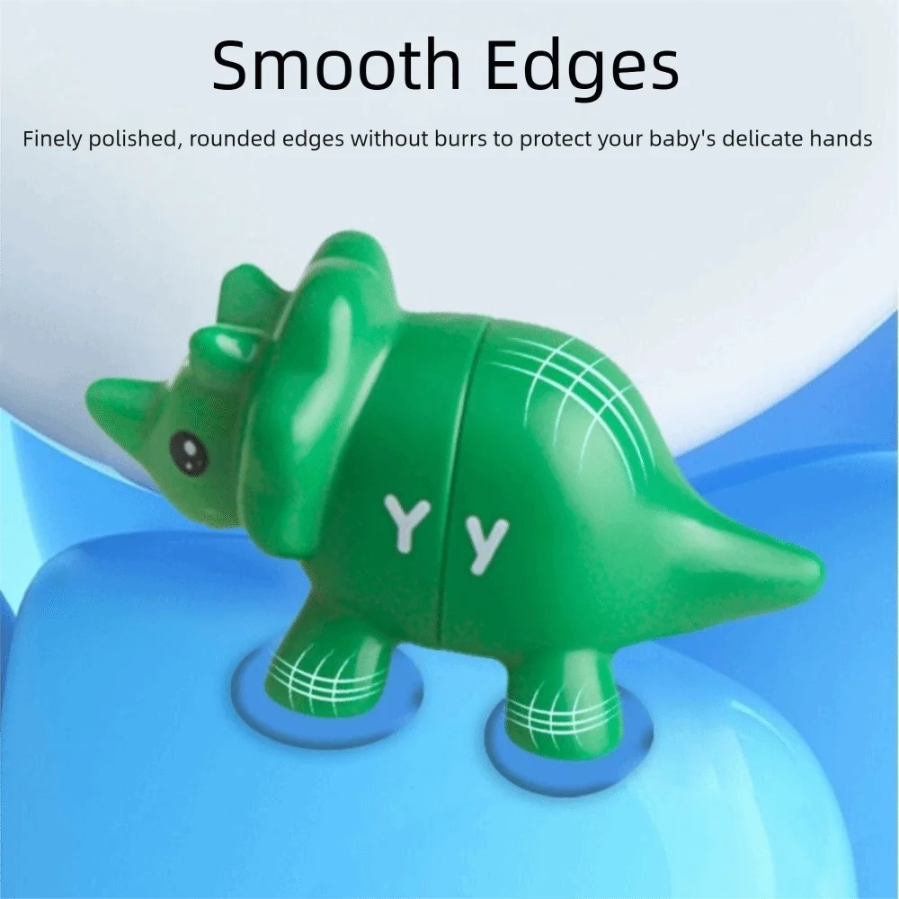 Double-Sided Letters Matching Letters Toy Color Sorting Sensory Toys Dinosaur Toy Hand-Eye Coordination Digital Shape Sorting