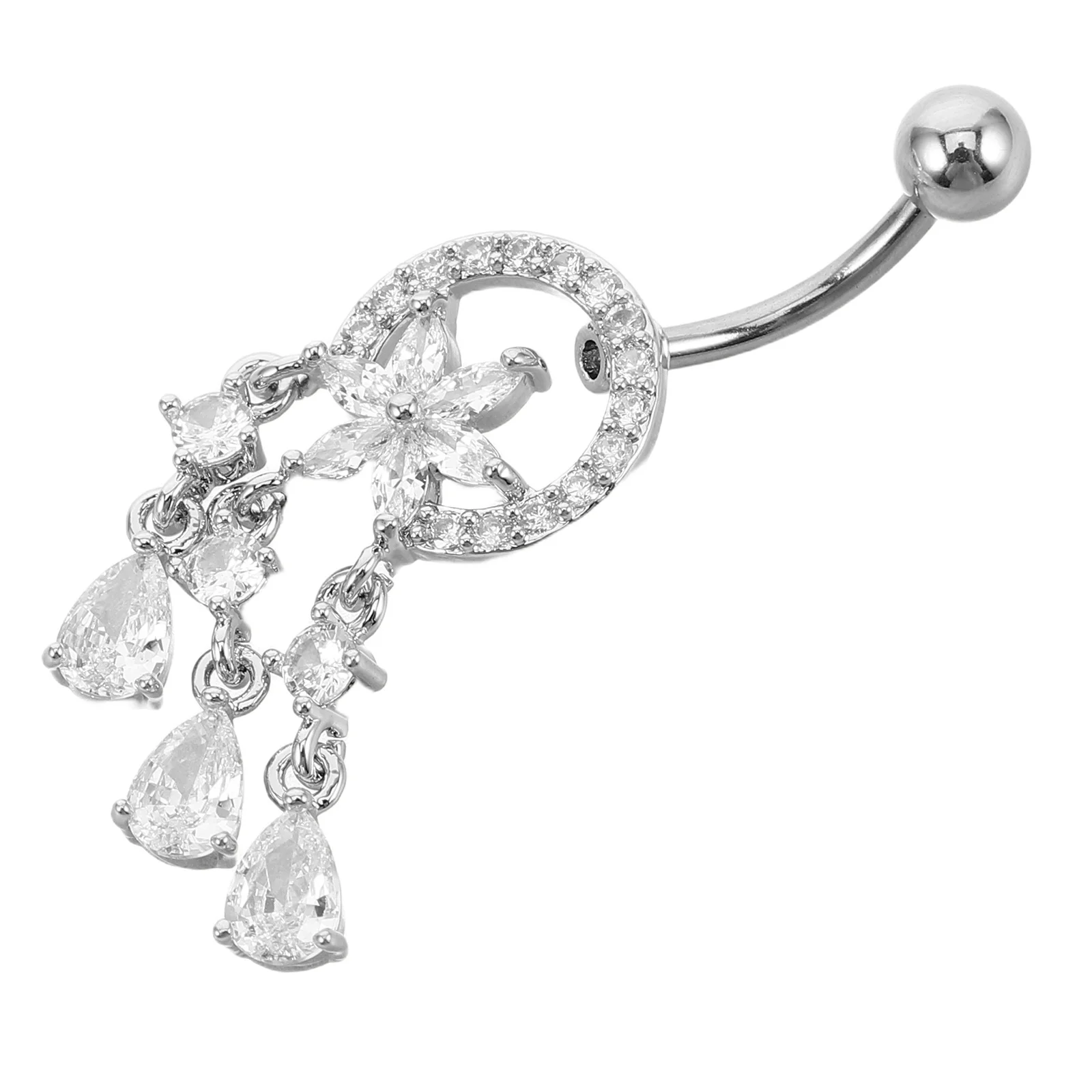 

Stainless Steel Belly Button Ring Dreamcatcher Charm Comfortable Durable Piercing Jewelry for Women Navel Ring