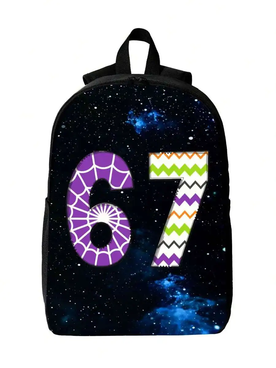 

67 Graphic Backpack Lightweight Durable Daily Use Bag With Space Galaxy Print