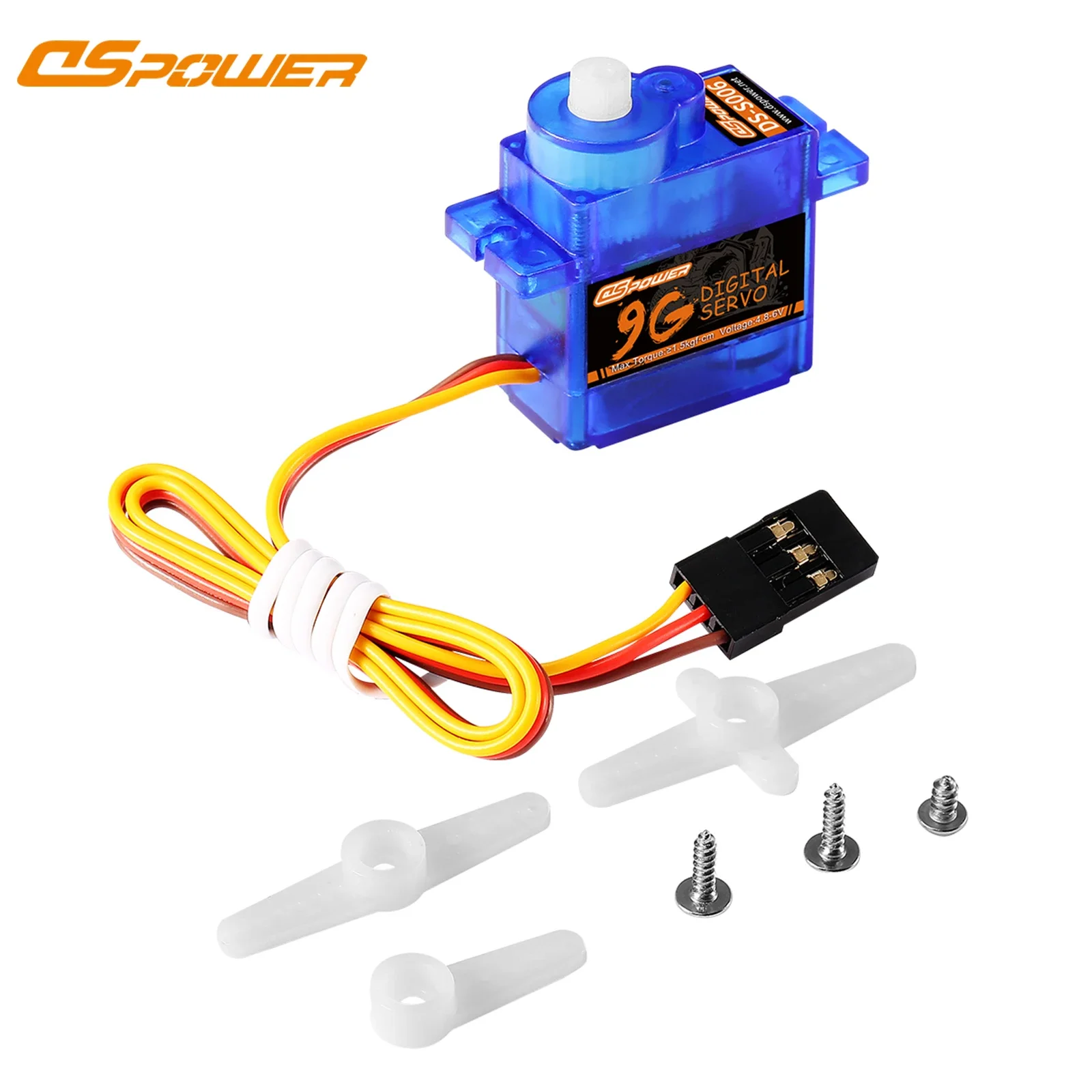 DSpower 9g Plastic Gear 4.8-6V Koppeling Micro Servo voor RC Auto Vliegtuig Vaste vleugel helikopter Robot SCX24 WLtoys K969 Axiale Traxxas