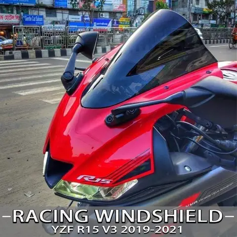 Motorcycle Sport Racing Windshield WindScreen Deflector Visor Viser For YZF R15 V3.0 2019 2020 2021 YZF-R15 V3 YZF R125 YZF-R125