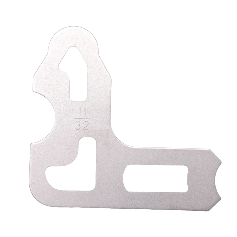 26-delige radiusmeterset Kit fractionele 1/64-1/2 inch meters met houder, radiusmeetinstrument