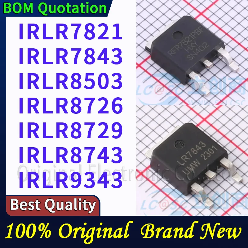 

5pcs/lot IRLR7821 IRLR7843 IRLR8503 IRLR8726 IRLR8729 IRLR8743 IRLR9343 In stock Original High quality