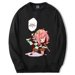 Spy X Family Crewneck Mens Sweatshirts Hoodie Japan Anime Girl Anya Forger Pullover Harajuku New Demon Sayler Clothes Moletom