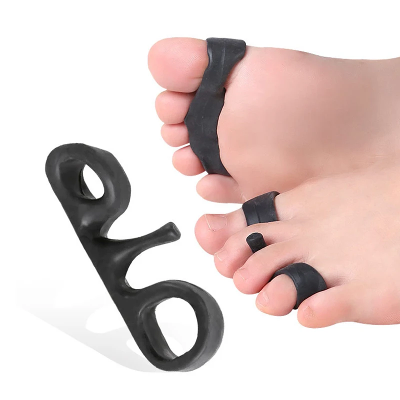 2PCS Silicone Gel Bunion Corrector - Double Ring Toe Separator for Hallux Valgus & Thumb Alignment