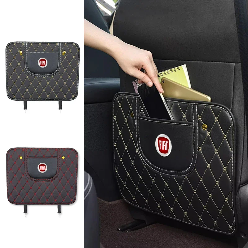 Car Seat Anti-Kick Pad Anti-wear Stain-Resistant Protection For Fiat 500 Ducato Pondo Punto Panda FR Abarth Doblo Stilo Bravo