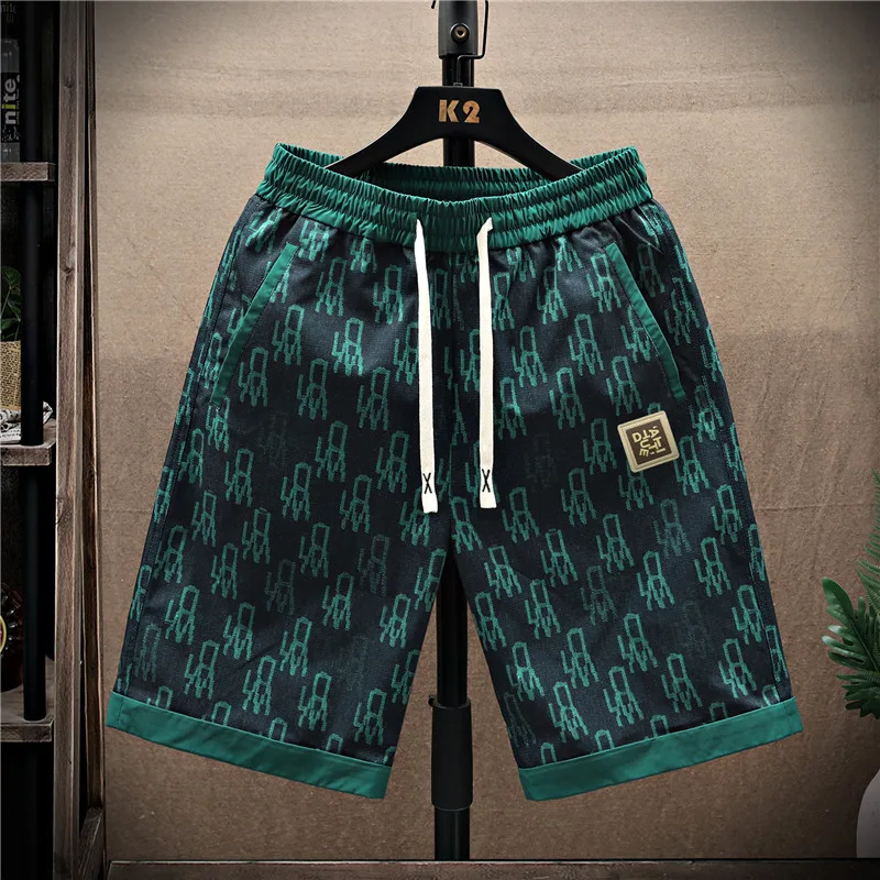 

Men's Summer Thin Five-Quarter Casual Sports orts Beachwear Loose Workwear Pants Trendy Versatile Lightweight Breathable