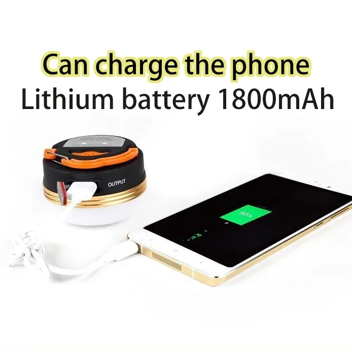 MuqiNush Lampada da tenda portatile con base magnetica per lanterna da campeggio a LED ricaricabile da appendere con 3 modalità per campeggio, escursionismo, pesca