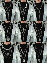 BJD Doll Necklace Fit 1/3 Uncle ID75 size Cross collarbone combination necklace SD Doll Prop Accessories