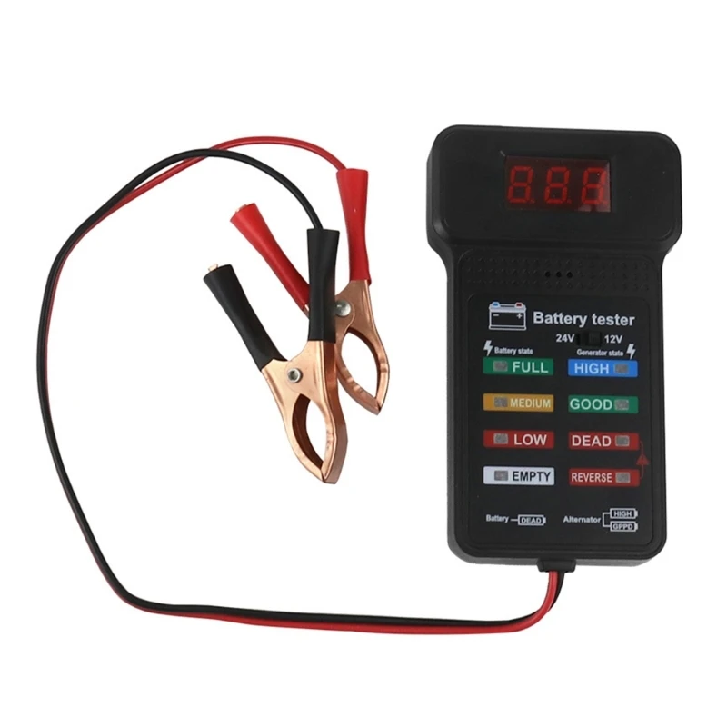 

Multifunction Battery Checker 12/24V Easy to Use Tool for Vehcile Motorcycles Boats