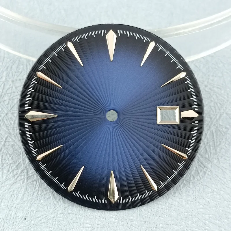 35mm dial Green Black Brown Blue White suitable for fit NH series 35 36 movement Single calendar face custom logo watch parts image 5