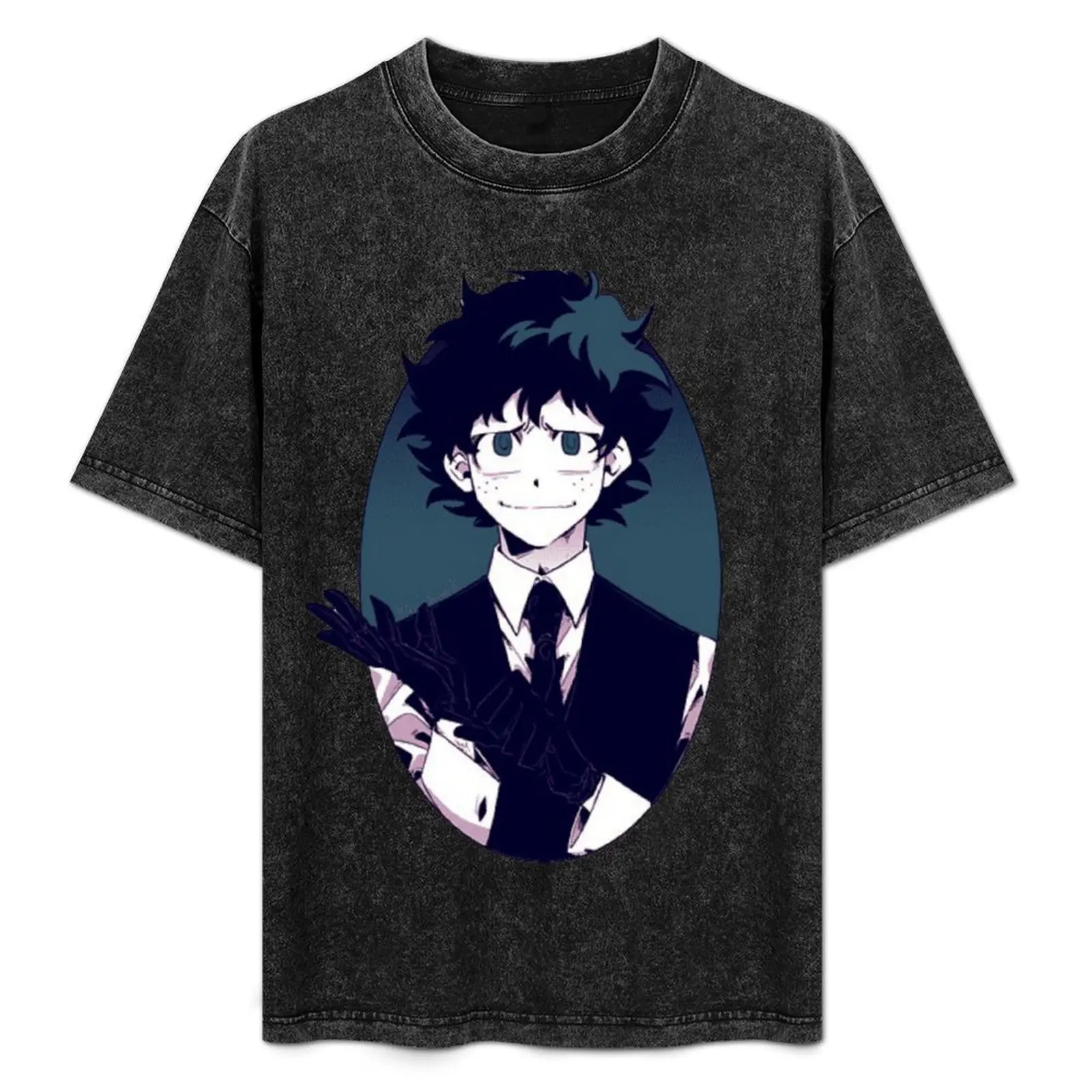 

Villain Deku T-Shirt Large Size Casual Tee Shirt
