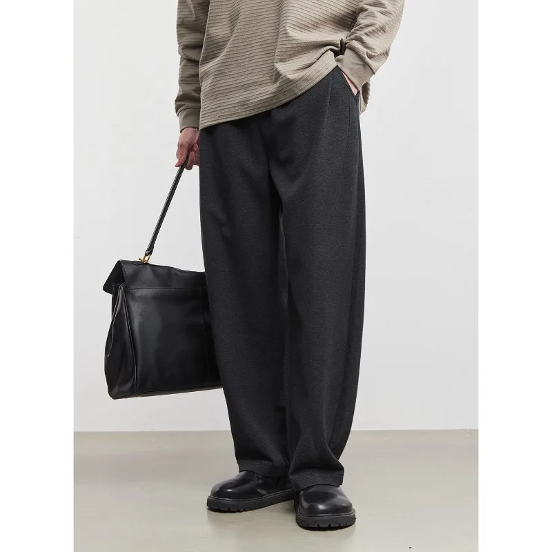 

2026 New Drape Casual Pants Men's Loose High-end Solid Color Trousers Spring Fashion Versatile Commuter Pants