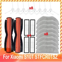 Mop Cloth Rag Side Brush HEPA Filter Replacement For Xiaomi Robot Vacuum S10T STFCR01SZ Anti-Winding Sweeping And Mopping
