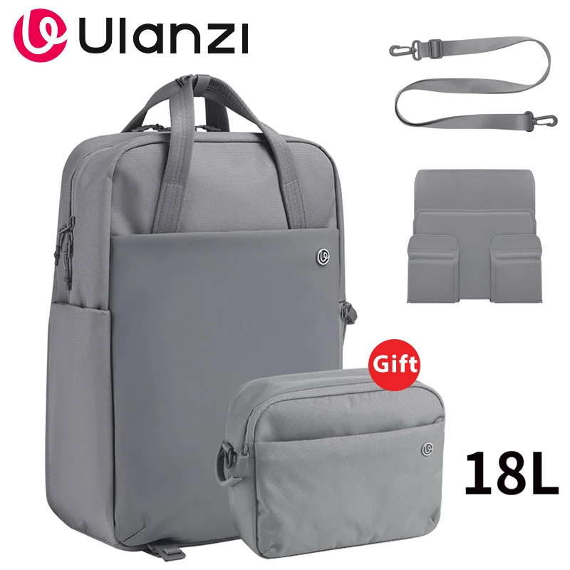 Ulanzi F08 DSLR-Kamera-Videotasche, Fotografie, Reisetaschen, 18 l, großer Rucksack, Objektivtaschen, Reisetaschen, Freizeit, Pendler, Schultasche