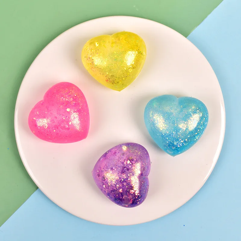 Maltose Cute Colorful Aurora Love Squeezing and Venting Toy Slow Rebound Stress Relieving Toy Adult Gift