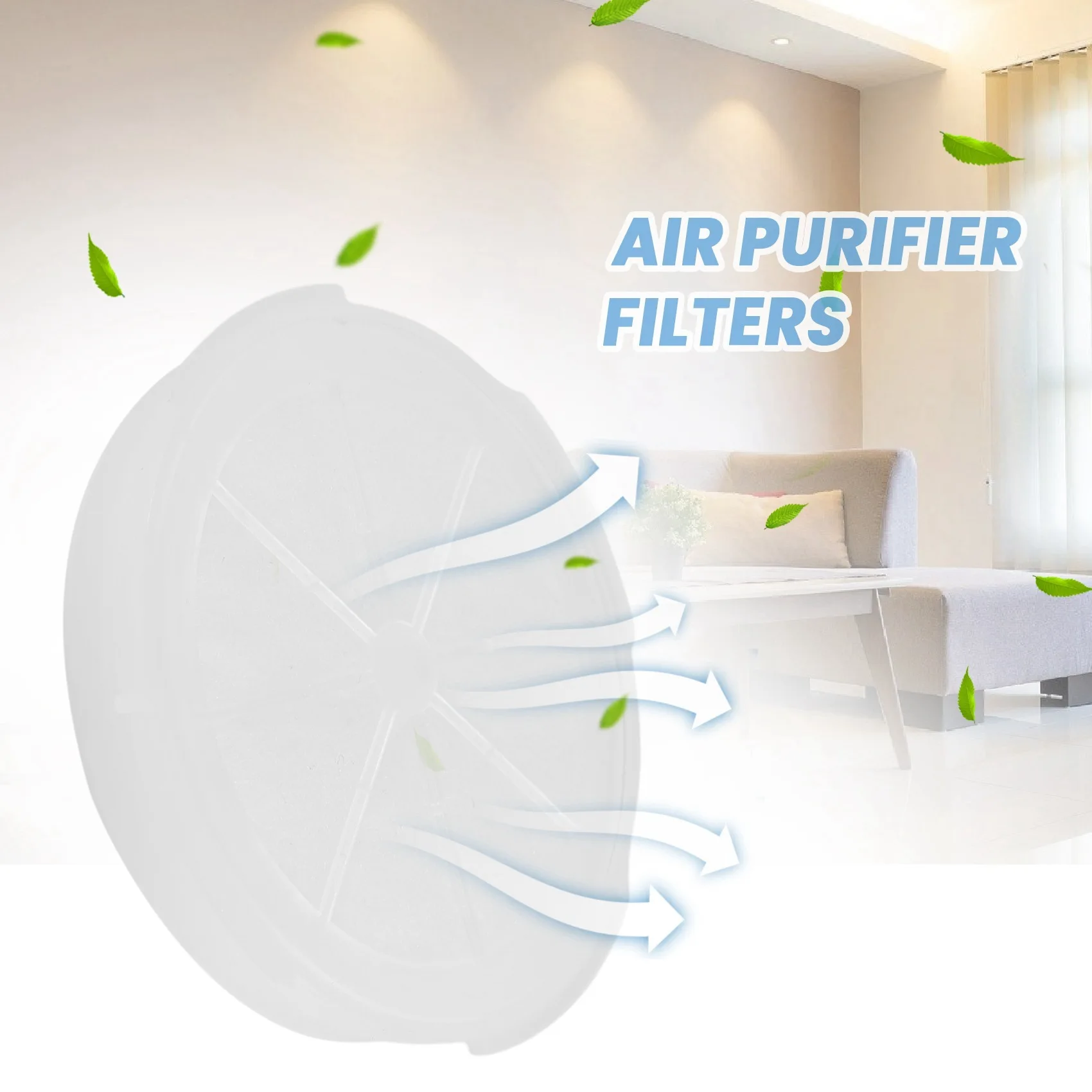 HEPA Filter Replacement for RIGOGLIOSO Desktop Air Purifier Model GL2103 / GL-2100 Activated Carbon Filter C