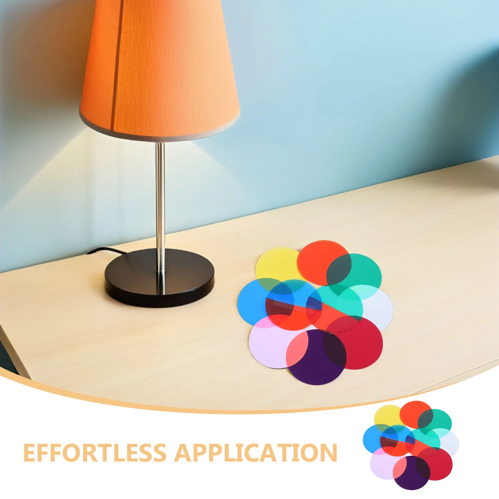 

15pcs Lamp Color Correction Gel Light Filter Sticker Transparent Color Filter Film photo prop Bedrooms Living Room Ambient light