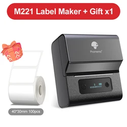 Phomemo M221 Thermal Wireless Label Printer Sticker Mini Printer Barcode Bluetooth Label Maker Price Tag Printers Free APP