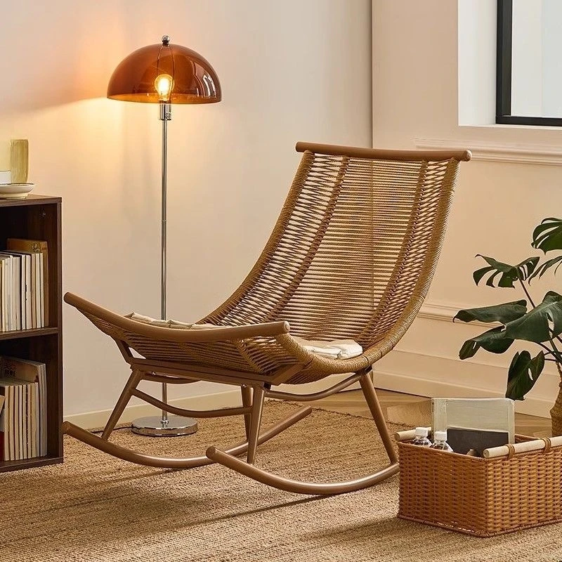 Outdoor rocking chair balcony household small apartment recliner leisure sofa