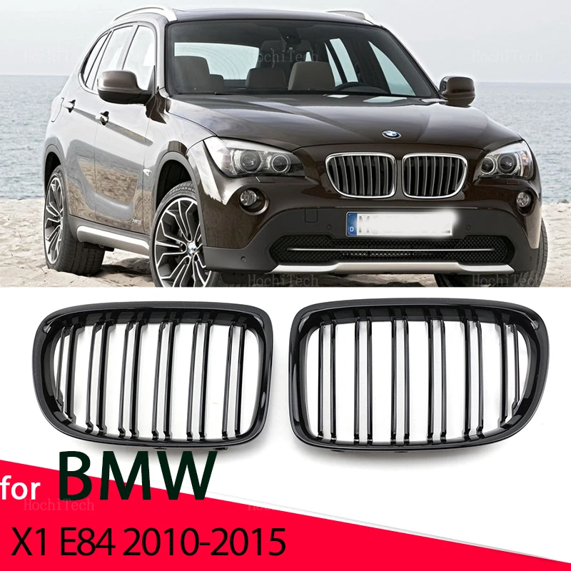 Car Front Kidney Grilles Racing grill for BMW X1 E84 2010-2015 Dual line Double Slat Auto Styling