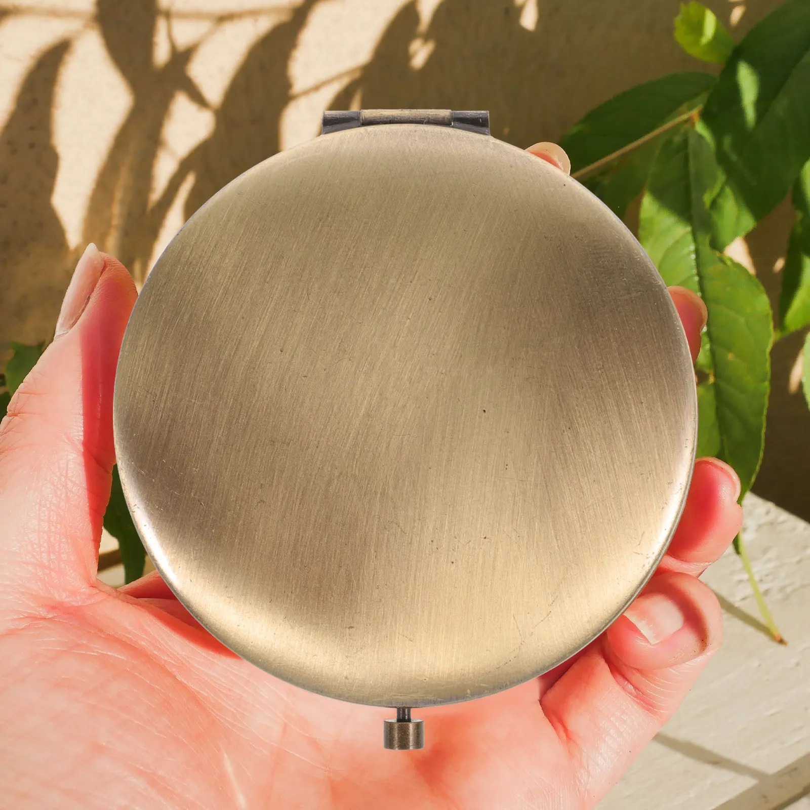 Miroir de maquillage pour femme, format de poche, miroir en bois, petit miroir Portable