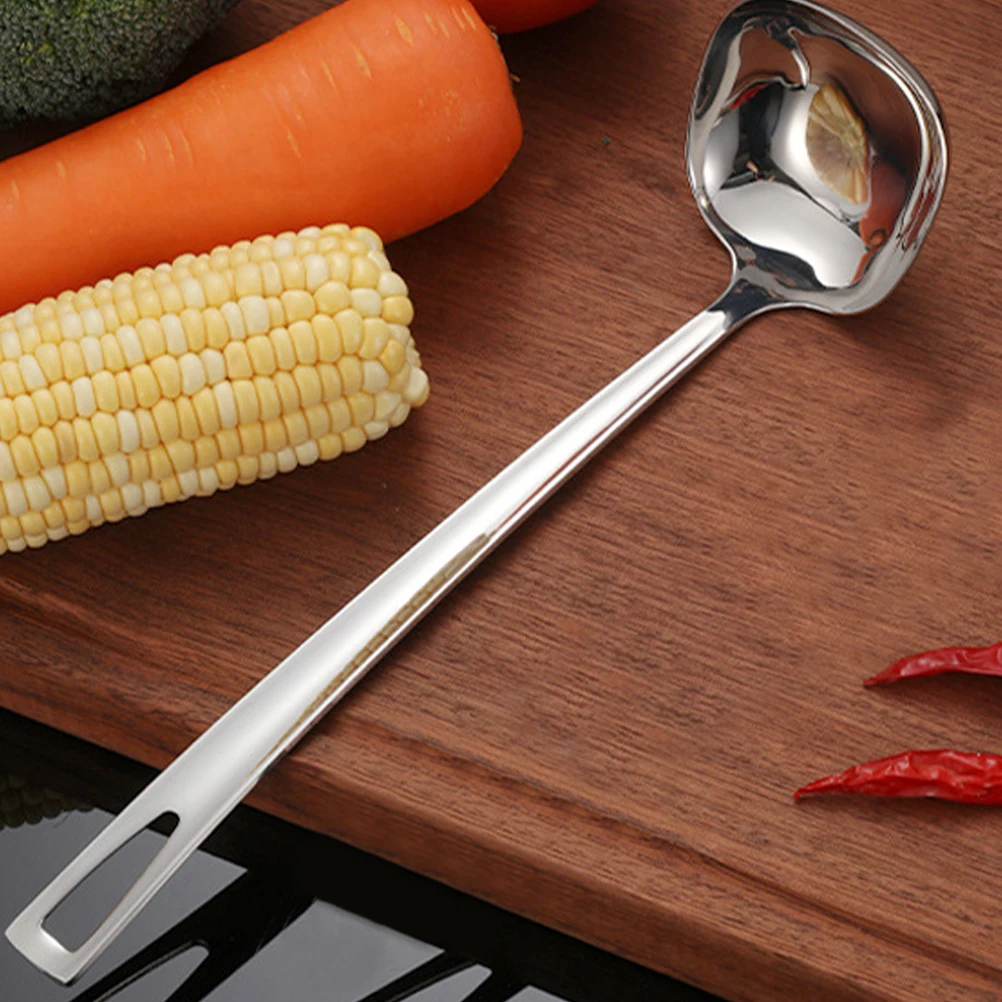 

Stainless Steel Ladle Cooking Paddle Ladle Strainer Kitchen Tool Long Handle Cooking Utensils Metal Spoon