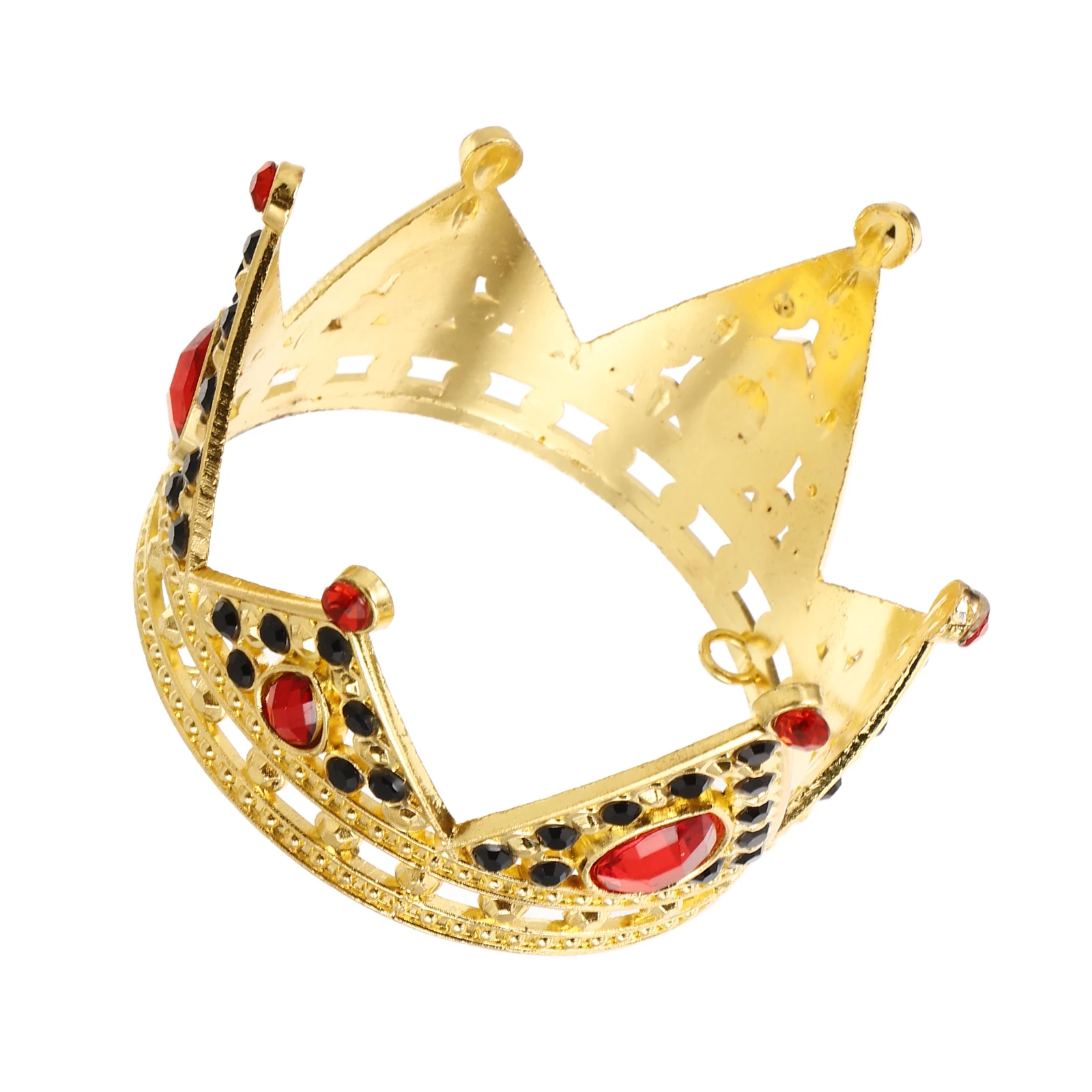 Crown Bride Headpiece Small Crown Cake Decor Alloy Rhinestone Inlaid Wedding Birthday Party Baking Ornament Bridal Shower