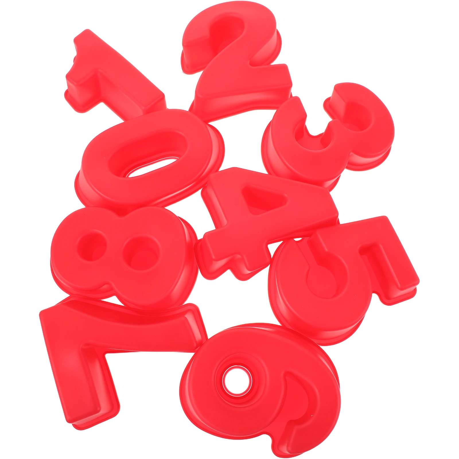 

Silicone Baking Mold Number Mousse Cake Molds for Mold/cake Numbers Red Fondant
