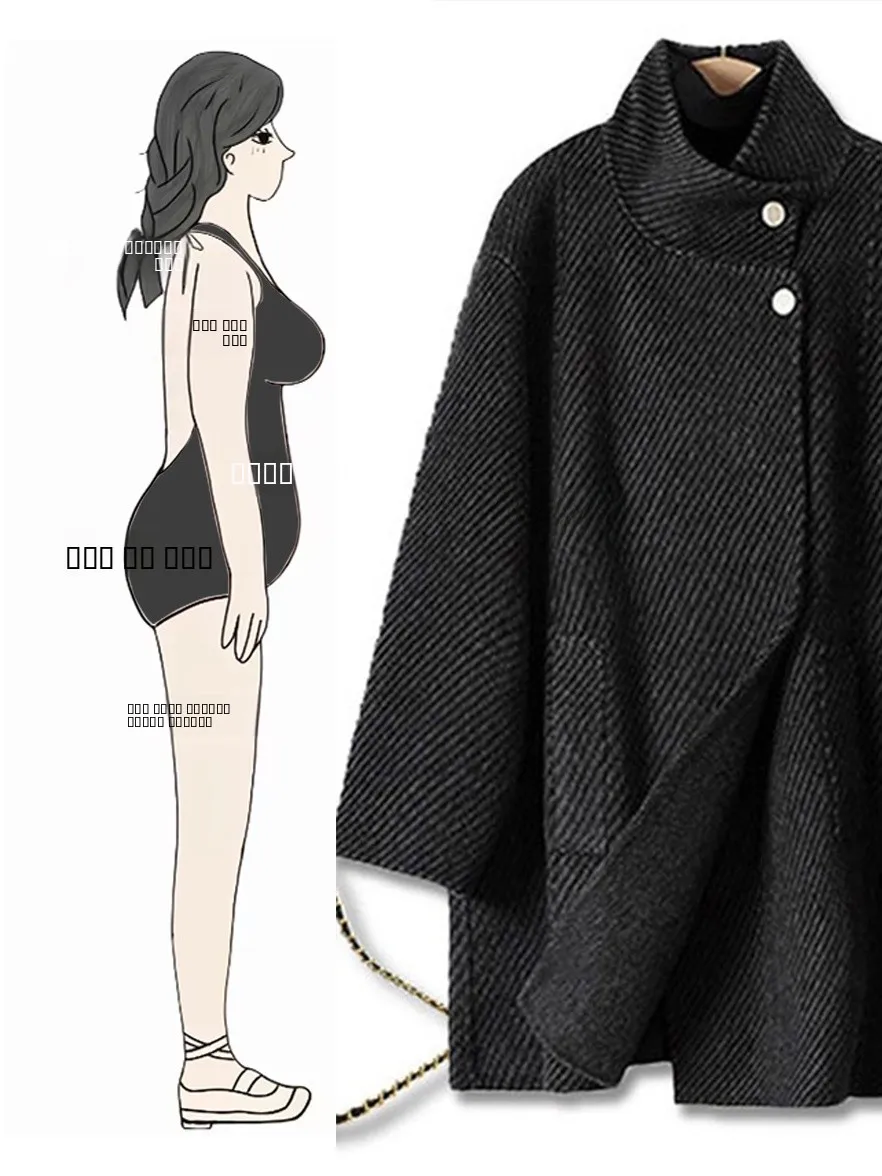 

Утепленное шерстяное пальто для женщин на осень-зиму, с длинными рукавами, воротником-стойкой, свободного кроя, средней длины, элегантное, верхняя одежда