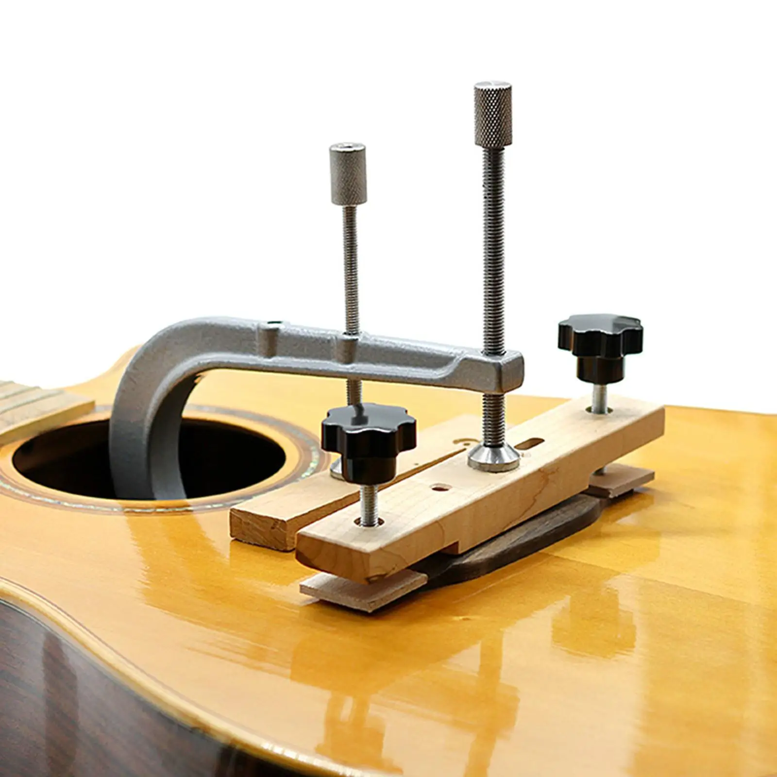 

Guitar Bridge Install Clamp Alloy Repair Fixture for Acoustic Classical Guitar Bridge and Endpins Maintenance