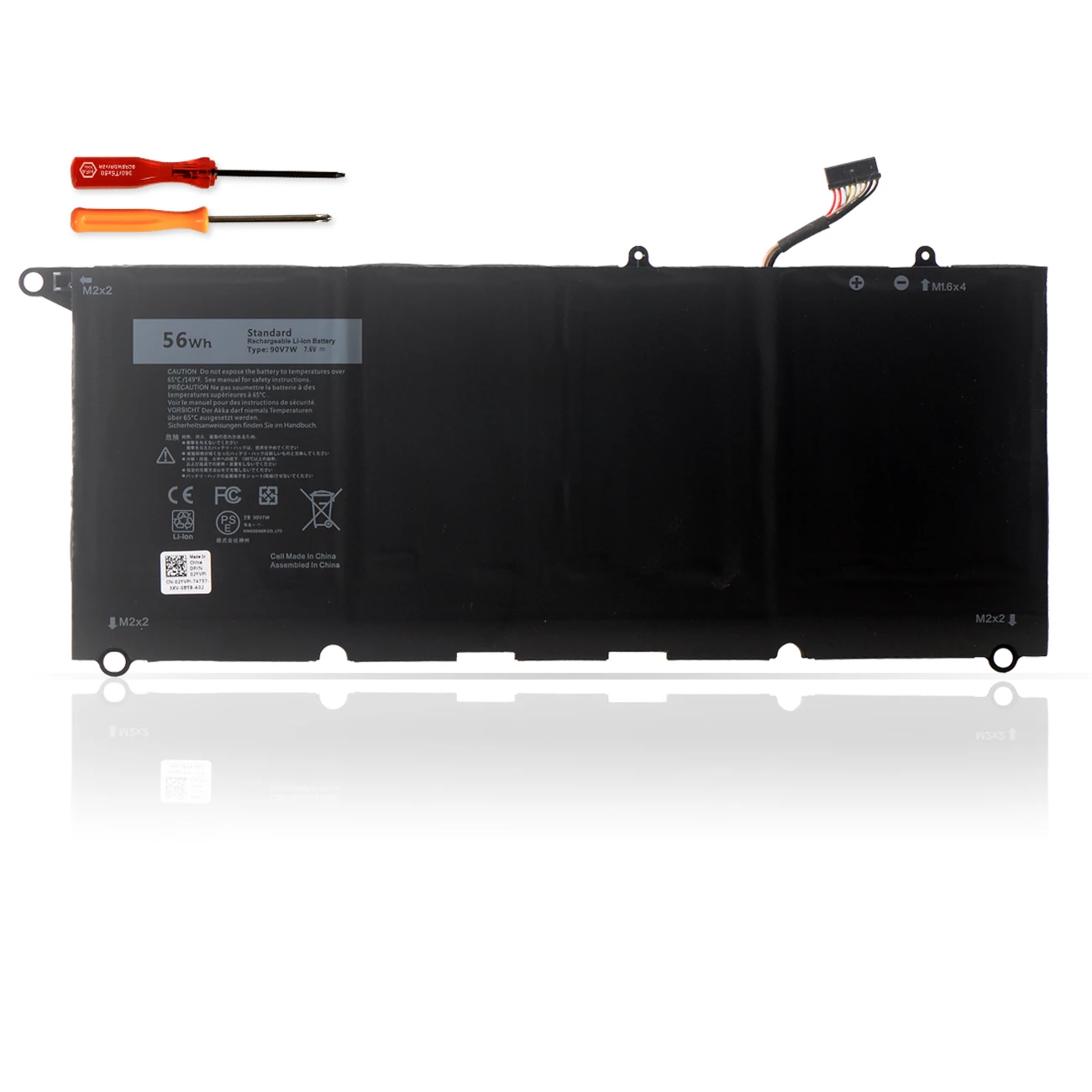 

Аккумулятор для ноутбука LUSONBAY 90V7W JHXPY JD25G 090V7W для Dell XPS 13 9343 XPS13 9350 13D-9343 P54G 0N7T6 5K9CP RWT1R 0DRRP 56WH