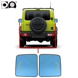 Car rear view mirror with turn signal heating anti-glare blue glass functions for Suzuki JIMNY JB64/74 2018 2019 2020 2021 2022