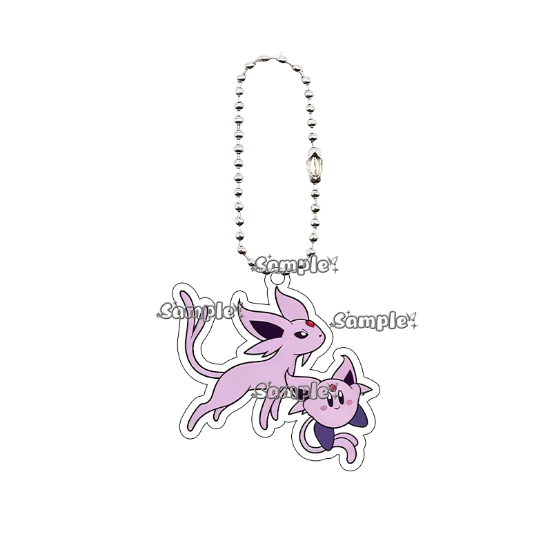 

5cm Eevee Flareon Vaporeon Umbreon Jolteon Couple Keychain Accessories Bag Pendant Decoration Backpack Keyrings Jewelry Gifts